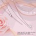 Jeka Grandma/Mom Necklace Heart CZ Stone Necklace Mothers Day Birthday Christmas Gifts-JK-007-CZ-GM