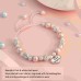 Jeka Charm Bracelets for Girls, Pink Pearl Heart Charm Bracelets Christmas Jewelry Gifts for Daughter Granddaughter Niece Big Sister Girls-MY-101-Granddaughter gifts
