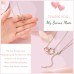 Jeka Bonus Mom Necklace, Bonus Mom Gifts from Daughter,Rose Gold Infinity Circle Necklace,Stepmom Birthday Christmas Mother's Day Gifts, Step Mom Gifts from Son, Second Mom, Foster Mom, Adoption Mom Gifts-JK-009-Bonus MOM