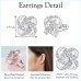 Jeka Best Friend Birthday Gifts for Women, Love Knot Hypoallergenic CZ Stud Earrings for Women Unique Friendship Distance Graduation Christmas Mothers Day Jewelry Gifts for Soul Sister Bestie Bridesmaid BFF Girls Mom-JK-010-Cross