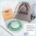 Jeka Back to School Gifts, First Day of School Bracelet for Girls Boys Mother Daughter Bracelets Matching Mommy and Me String Bracelet for 2, to My Son Bracelet from Mom-JK-011-G-2