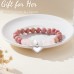 Aunt Gifts, Aunt Gifts from Niece, Best Aunt Ever Gifts, Mothers Day Birthday Christmas Gifts for Aunt Auntie Heart Bracelet---JK-013-aunt
