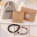 Jeka Couples Gifts, Matching Couples Bracelets Pulseras Para Parejas Distance Relationship Gifts His and Hers Valentines Day Birthday Anniversary Christmas Gifts for Boyfriend Girlfriend Women Men Him Her---JK-016-BP
