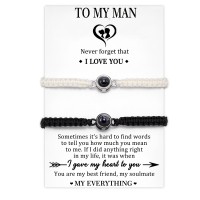 Jeka Valentine Day Gifts for Him Men Husband, To My Husband Gifts from Wife, Mens Bracelet Anniversary Birthday Christmas Fiance Gifts for Men Him Boyfriend I Love You Couple Gifts---JK-CP bracelets D
