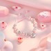 Jeka Happy Birthday Gifts for 7 Year Old Girls, 10th Birthday Pink Pearl Heart Charm Bracelets Gifts for Girls Daughter Granddaughter Niece Cousin MY-100-7 Birthday gifts