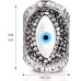 Jeka Evil Eye Ring Jewelry Hippie Punk Cool Rings Mal De Ojo Turkish Protection-silver