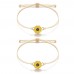 Jeka Handmade Sunflower Boho Bracelet Friendship Jewelry for Women Girl 2 Set-2M