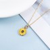 Jeka Handmade Sunflower Boho Bracelet Friendship Jewelry for Women Girl 2 Set-necklace
