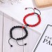 Jeka Magnetic Matching Couples Bracelets Natural Stone Beaded Long Distance Relationships Gifts for Men Women His Hers Friends-HH