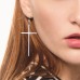 Jeka Hypoallergenic Stainless Steel Cross Earrings Long Dangle Minimalist Jewelry for Women Girls Family Friends Gifts-S